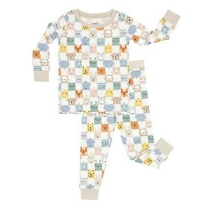 🤍 Brand New Little Sleepies Multicolor Animal Print Pajama Set